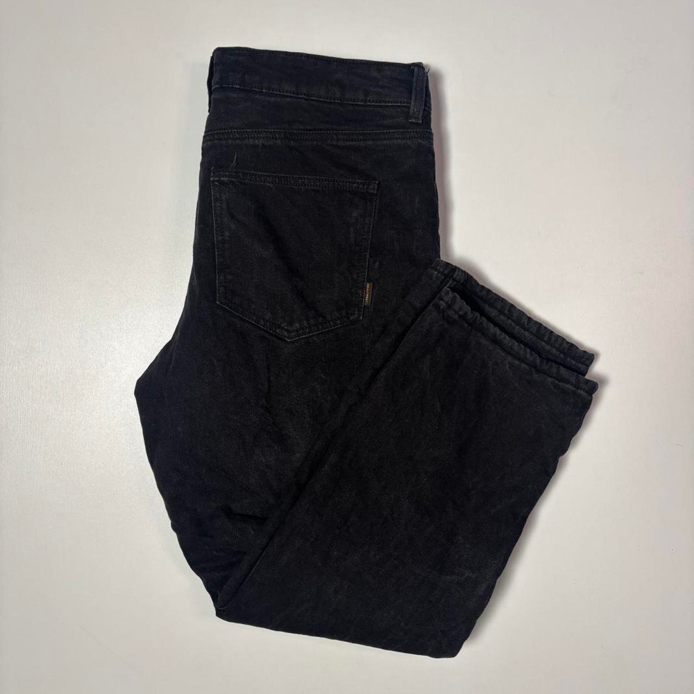 Realtree Insulated Flannel-Lined Jeans Black Workwear Outdoor Pants - 34x30